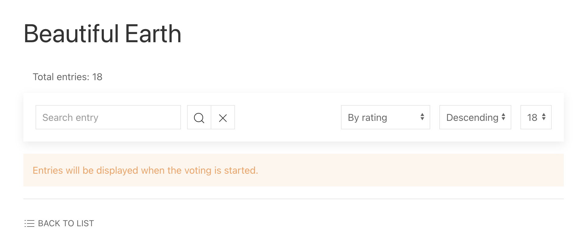 NorrCompetition - Hide entries in the contest before voting starts