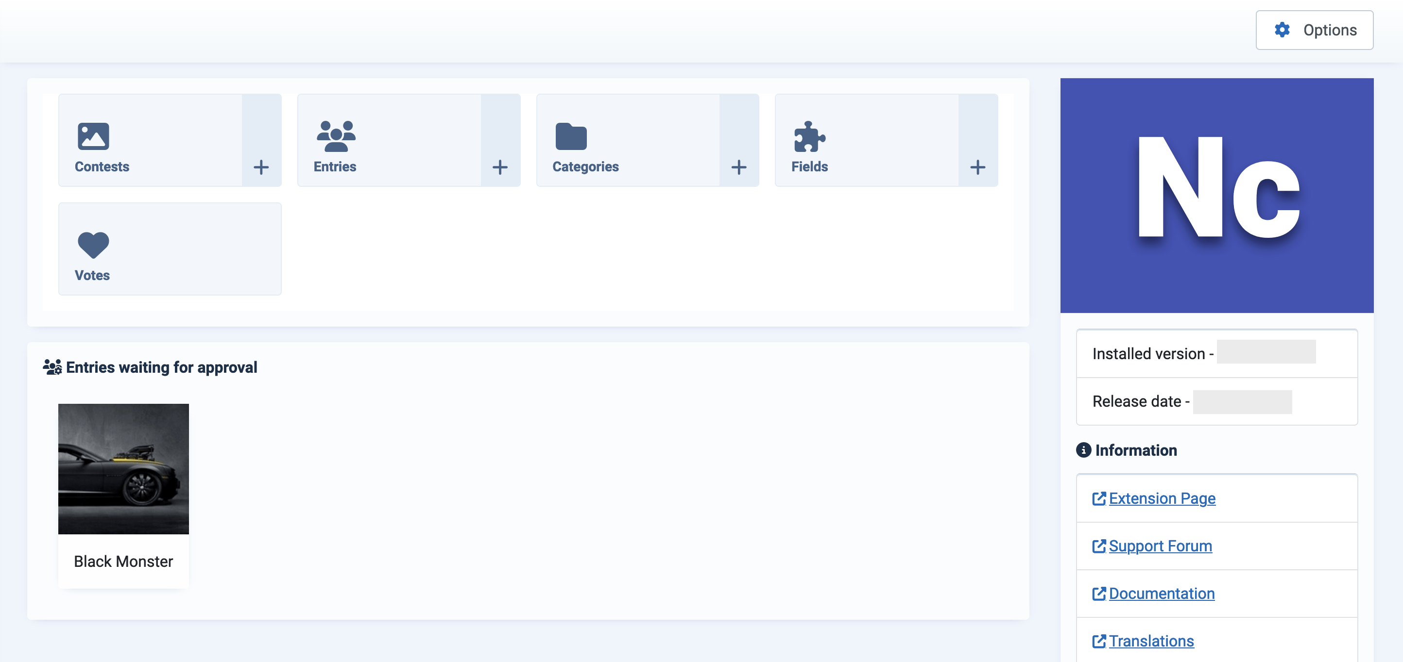 NorrCompetition dashboard