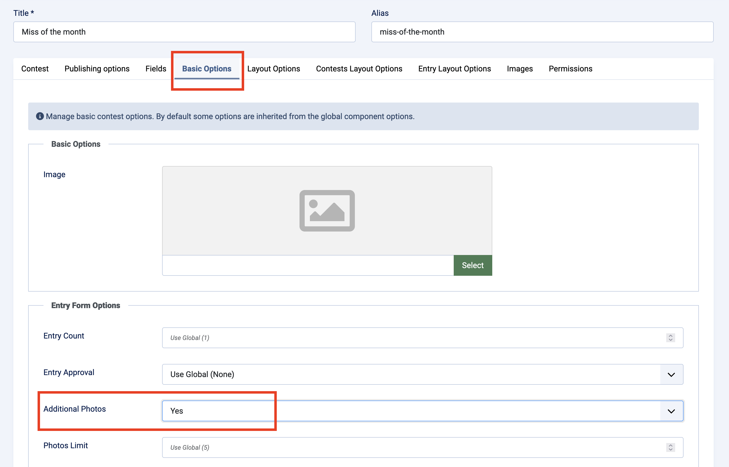 Enable additional photos